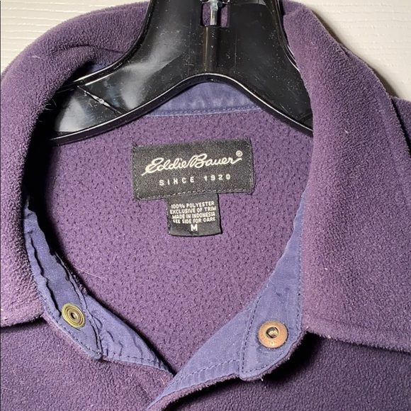 Eddie Bauer Men’s button down thermal dark blue - Picture 2 of 4